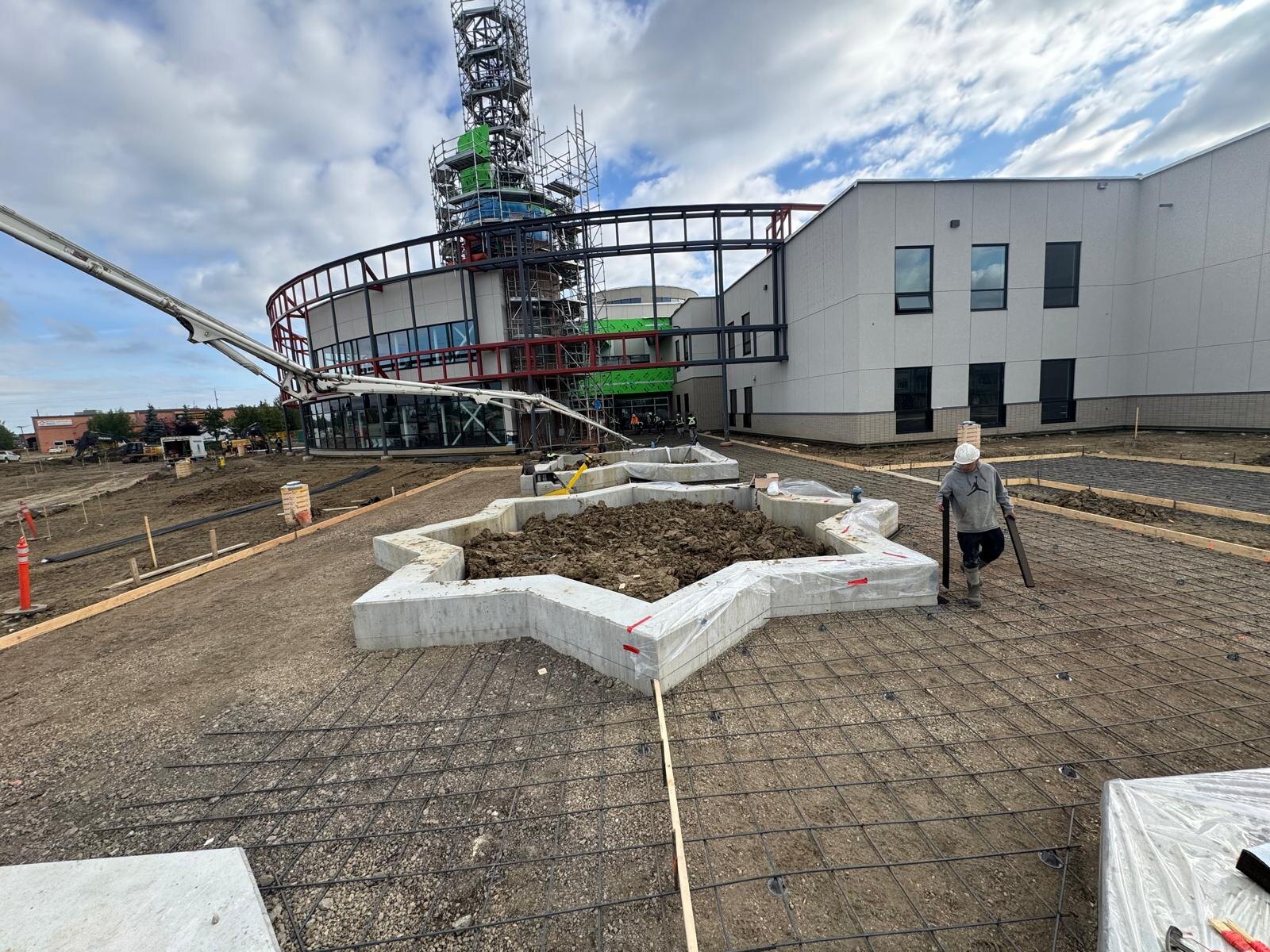 Completed concrete work by Diamond Concrete Works Ltd.