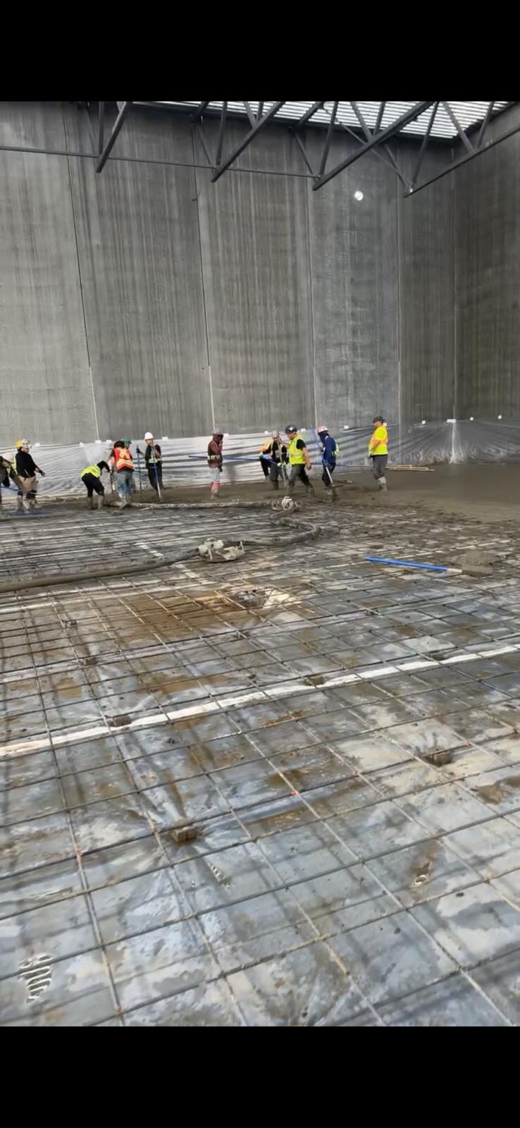 Concrete forming and placement work by Diamond Concrete Works Ltd.