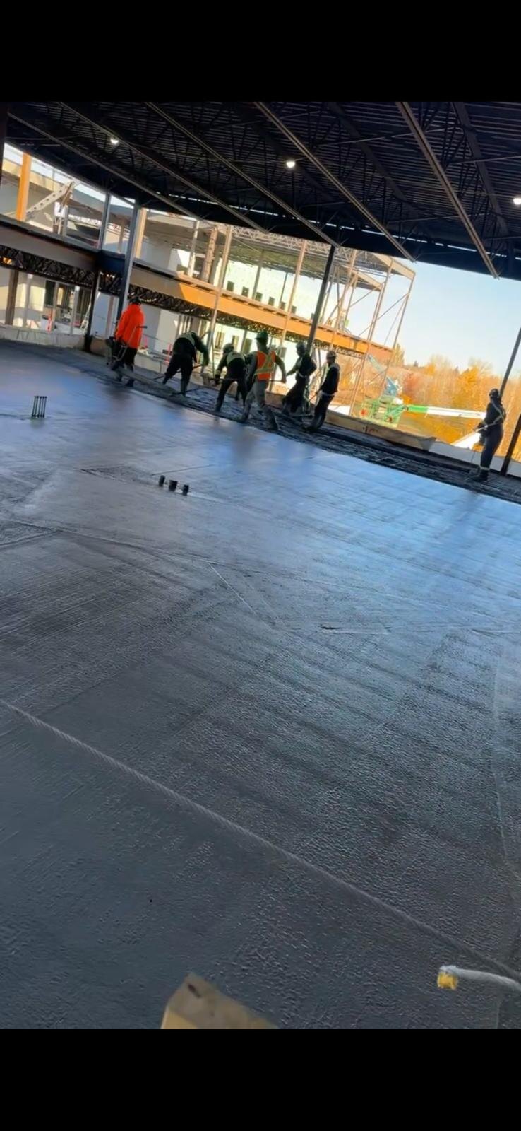 Commercial concrete work by Diamond Concrete Works Ltd.