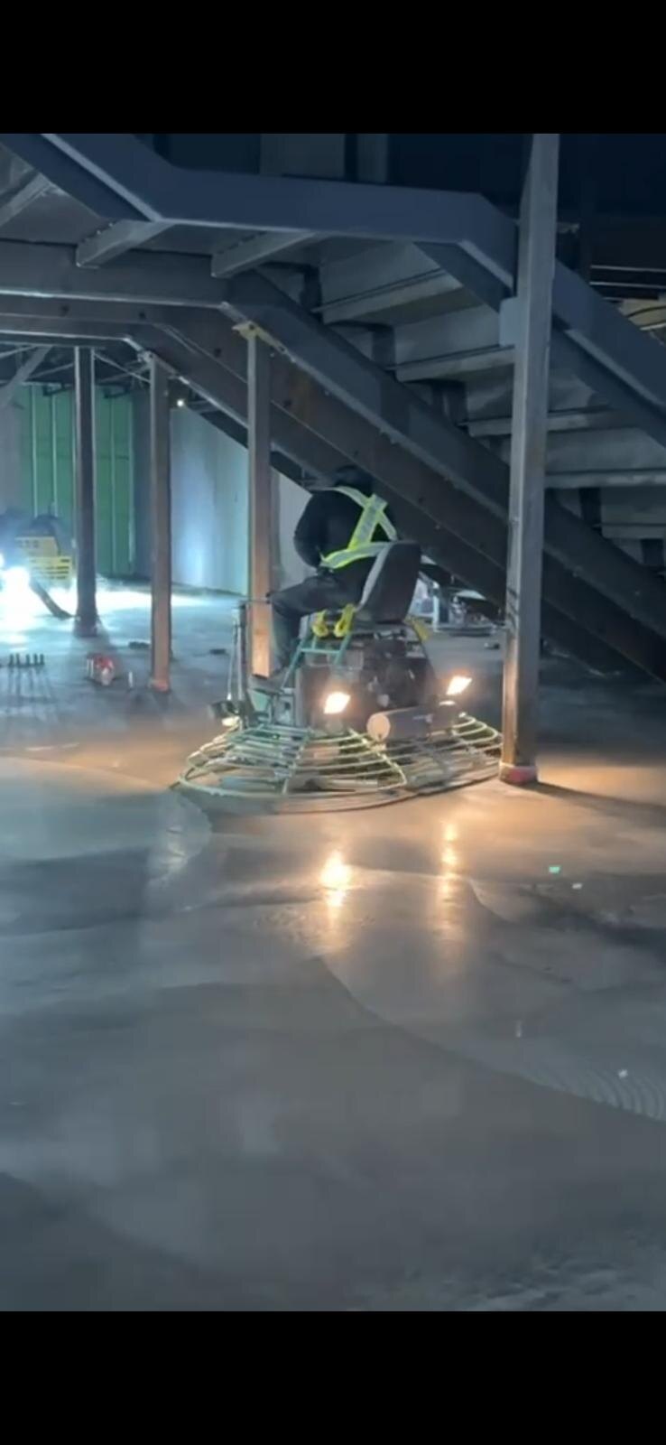 Concrete surface finishing by Diamond Concrete Works Ltd.